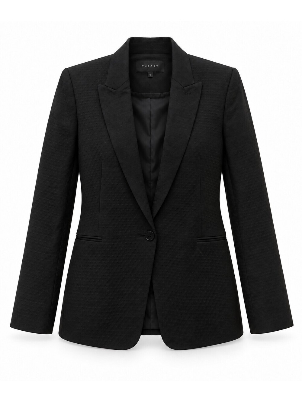 Theory Textured Black Blazer - Picture 2 of 6
